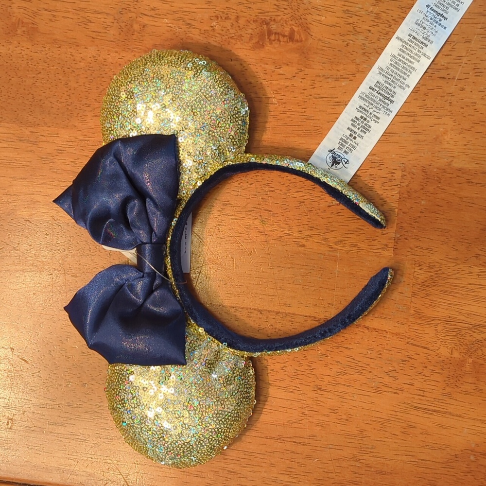 New Disney 50th Anniversary Gold Minnie Ears